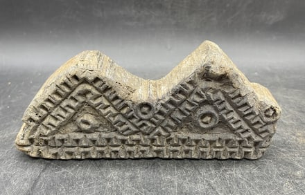 Antique Handmade Wooden Wallpaper Stamp