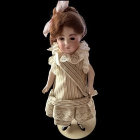 Beautiful French 7" Mohair All bisque Artist Fancy / Carl Armstrong Doll