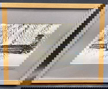 TED COOPER PHOTO, SIGNED BY ARTIST, FRAMED AND MATTED: Title: TED COOPER PHOTO, SIGNED BY ARTIST, FRAMED AND MATTED Date/Period: unknown Dimension: Approx. 10.5 x 8.5 Material: mixed materials Additional Information: This remarkable photograph by Ted Coop
