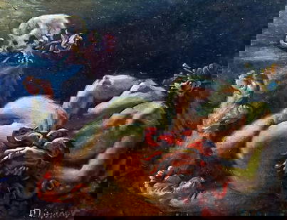 Oil painting Related thoughts Daniil Litvinov: №Litv 1198 *** ABOUT THIS PAINTING *** * TITLE: "Related thoughts" * ARTISTS: Daniil Litvinov * SIZE: 40x30 cm/'23.62x15.74 inches' * MEDIUM: oil, canvas * HAND PAINTED: Original painting from o