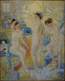 Oil painting Portrait of naked girls Tytarenko Odarka Anatoliivna: &#8470;Verns 1201 *** ABOUT THIS PAINTING *** * TITLE: "Portrait of naked girls" * ARTISTS: Tytarenko Odarka Anatoliivna * SIZE: 90x72 cm/'35.43x28.34 inches' * MEDIUM: oil, canvas * HAND PAINTED: Ori