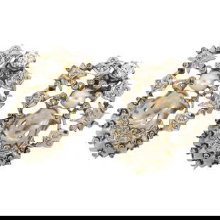 Vintage Jewelry > Vintage Brooches > Vintage Brooches: Pearl Diamond Platinum Gold Double Clip Brooch Pin, French, 1930s Reserve: $9,200.00 Shipping: Domestic: Flat-rate of $69.95 to anywhere within the contiguous U.S. International: Foreign shipping rate