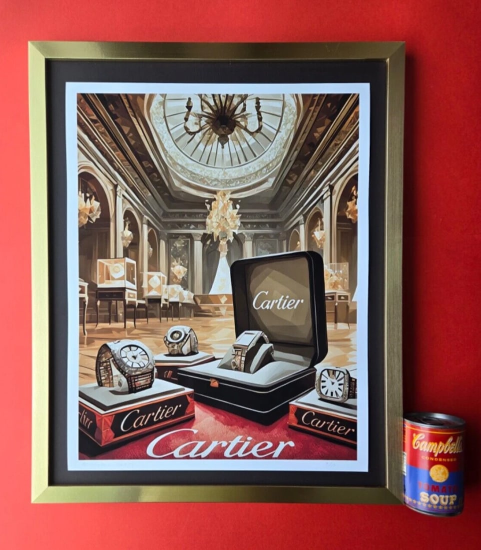 ALEXANDER DULAC + CARTIER + LARGE Hand Signed Authentic Print LtdEd of 10 COA! (1 of 5)