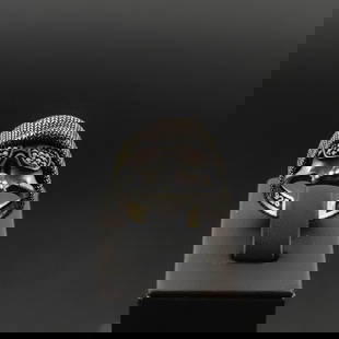 925 Silver Men's Skull Ring with Red Zircons: Title: 925 Silver Men's Skull Ring with Red Zircons Description: 925 Silver Men's Skull Ring with Red Zircons -Weight:8.9g -Size: US Size 12 (21.50mm) With Gift Box Express Shipping.Carrier:DHL Expres