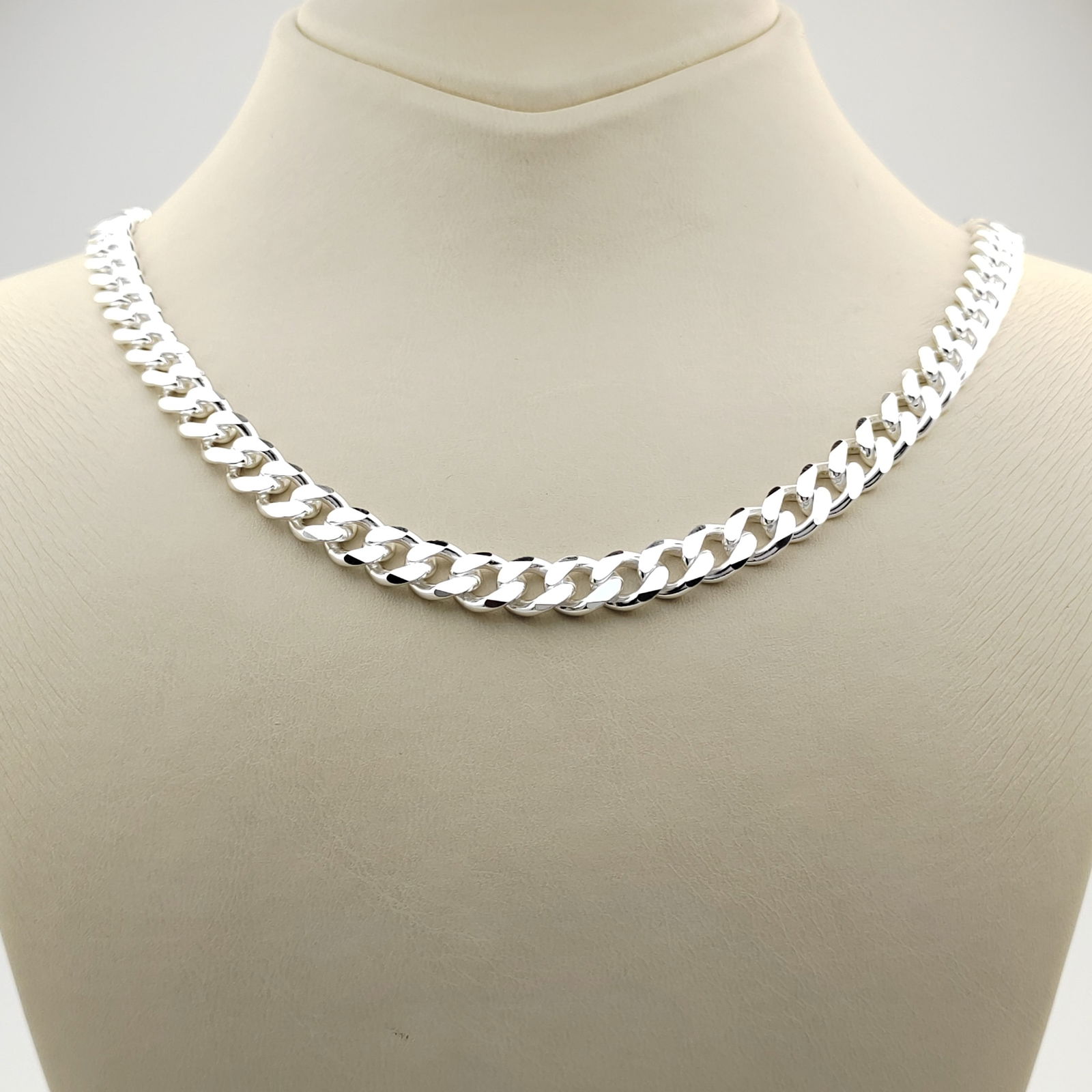 925 Silver Miami Cuban Link Chain,Gourmette Men Necklace. (1 of 8)