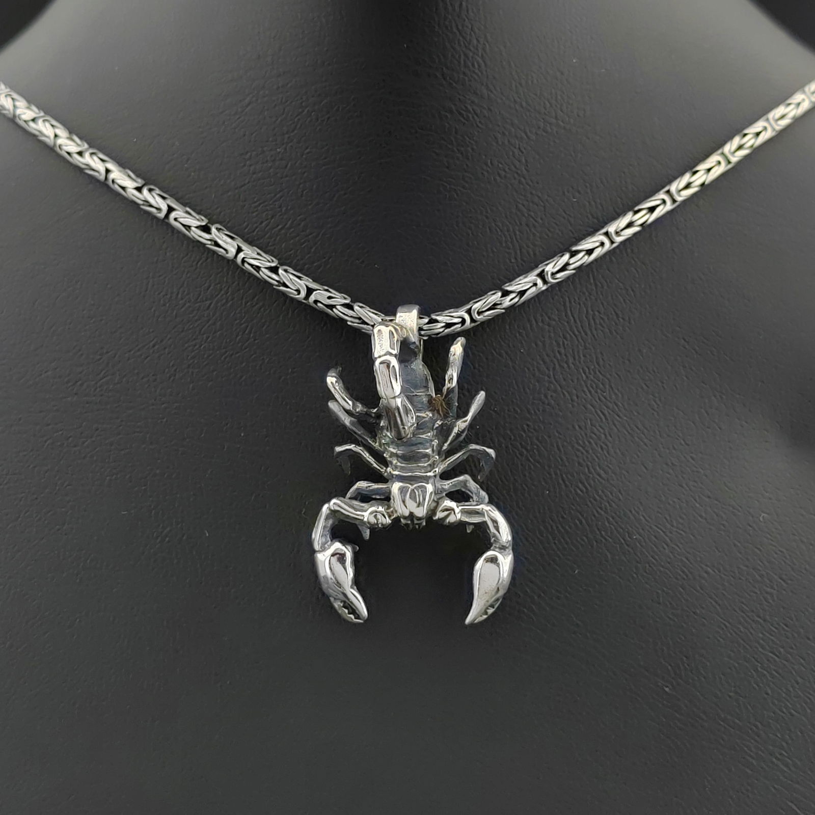 925 Silver Chain with Scorpion Pendant (1 of 9)