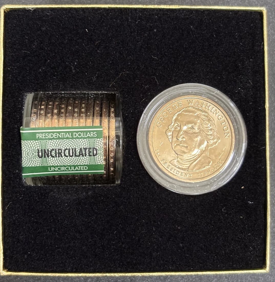 2007 D George Washington Presidential Dollar Sealed Roll (13 Coins Total) (1 of 2)