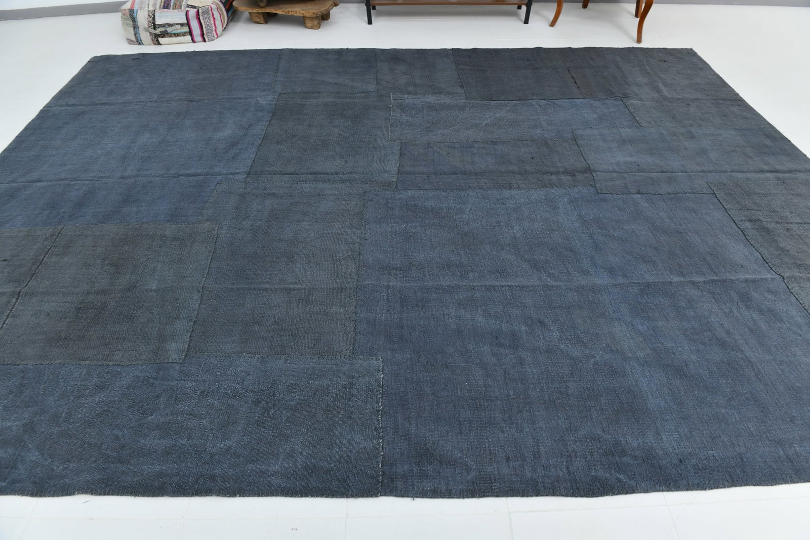 13'2'' x 10'0'' Turkish Hemp Patchwork Rug - 1504 - 3