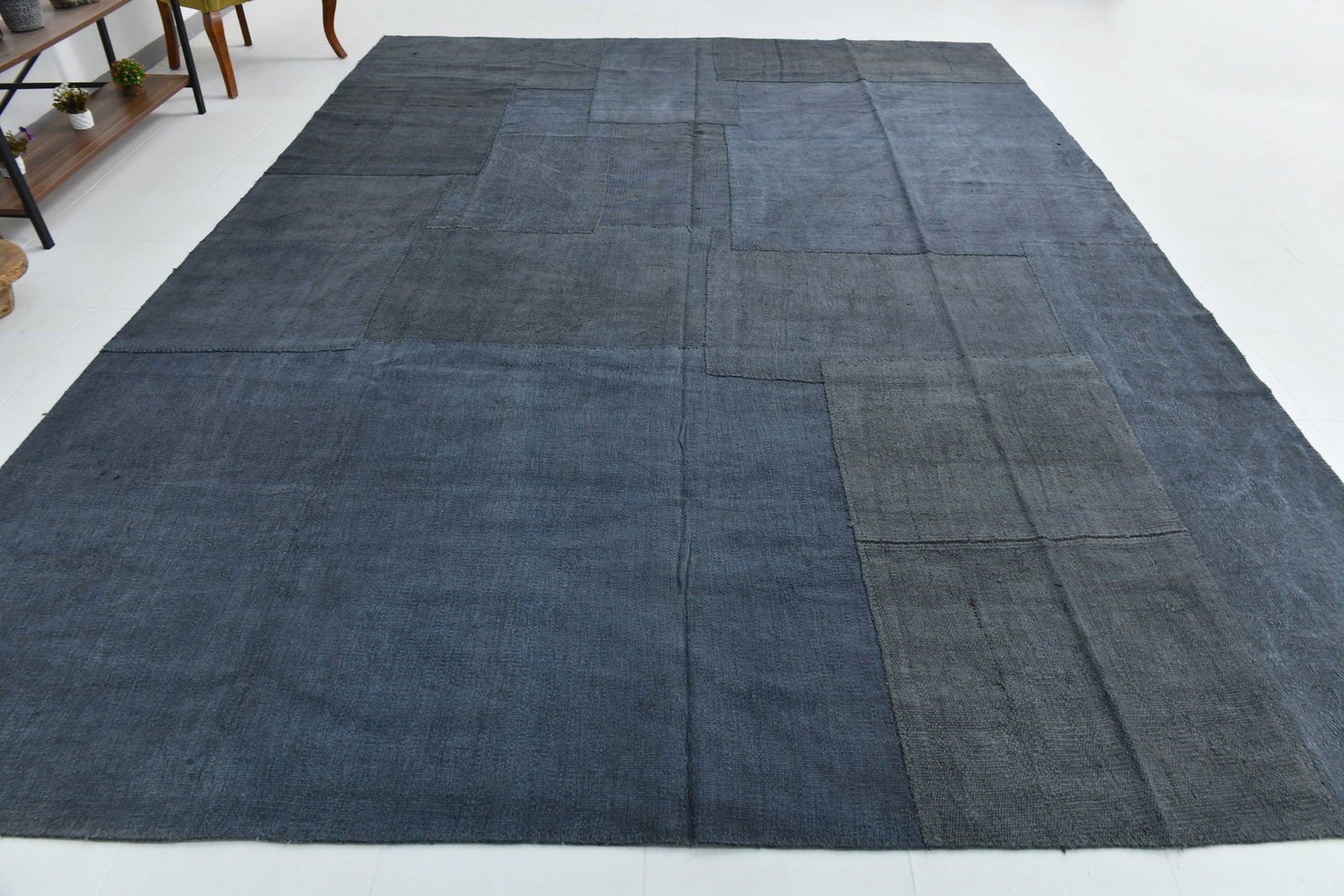 13'2'' x 10'0'' Turkish Hemp Patchwork Rug - 1504 - 5