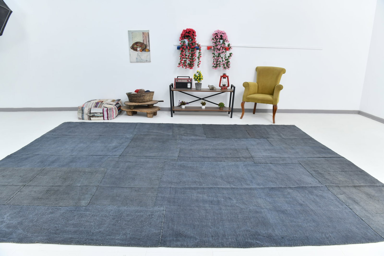 13'2'' x 10'0'' Turkish Hemp Patchwork Rug - 1504 - 6