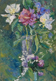 Oil painting Still life: &#8470;Verns 749 *** ABOUT THIS PAINTING *** * TITLE: "Still life" * ARTISTS: Unknown artist * SIZE: 30x44 cm/'11.81x17.32 inches' * MEDIUM: oil, cardboard * HAND PAINTED: Original painting from our c