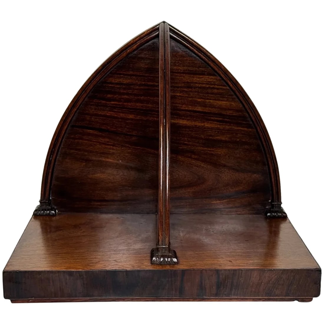 Small Gothic Ecclesiastic Convent Georgian Wall Mounted Bookends Shelf Bracket: Small Gothic Convent Georgian Hardwood Wall Mounted Bookends Shelf Bracket Description 1 British Antique Small Gothic Convent Ecclesiastic Georgian Hardwood Wall Mounted Bookends Shelf Bracket. It has