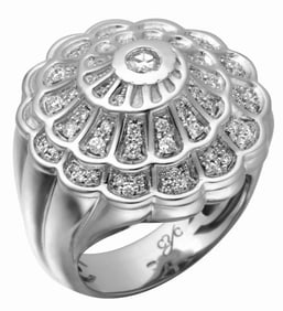 Carrera Y Carrera Afrodita 18k White Gold Diamond Ring