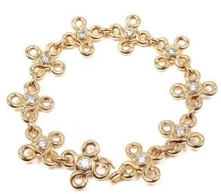 CHANEL 18K YELLOW GOLD DIAMOND BRACELET PAPERS