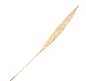 Cartier Dinh Van 18k Yellow Gold Long Quill Brooch Pin