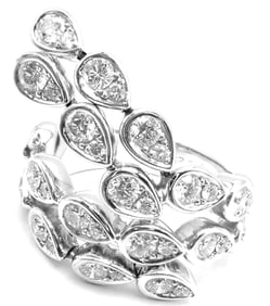 Piaget Magic Reflection 18k White Gold Diamond Flexible Ring