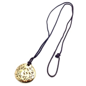 Louis Vuitton 18k Yellow Gold Large Pendant Necklace