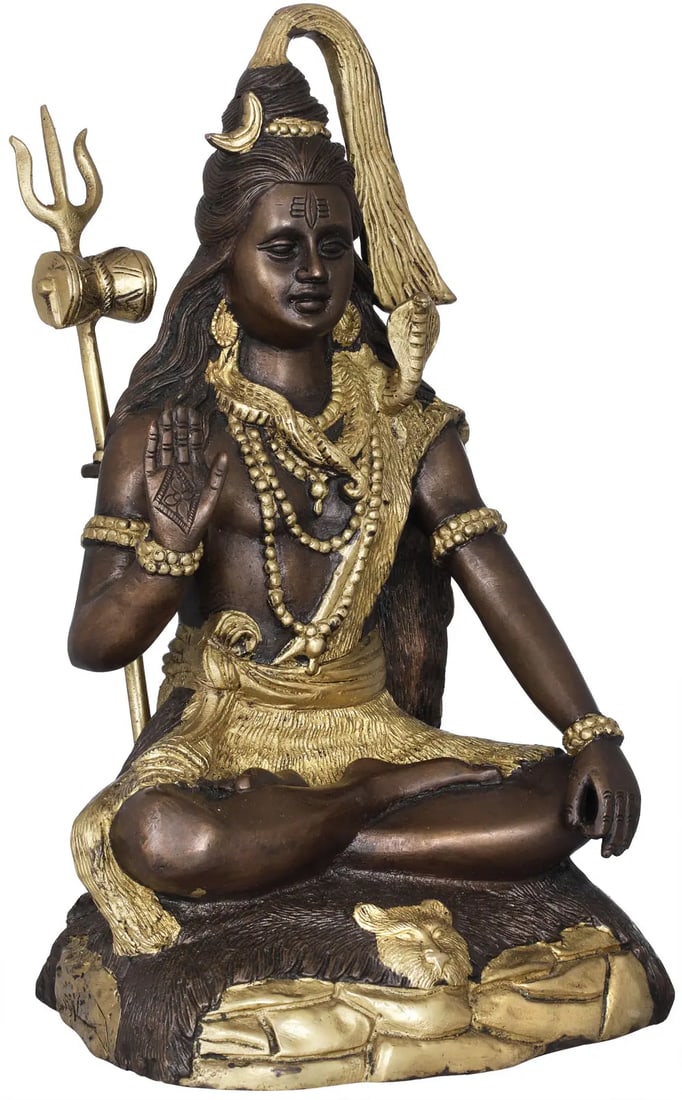 13" Bhagawan Shiva In Brass | Handmade | Made In India (1 of 3)