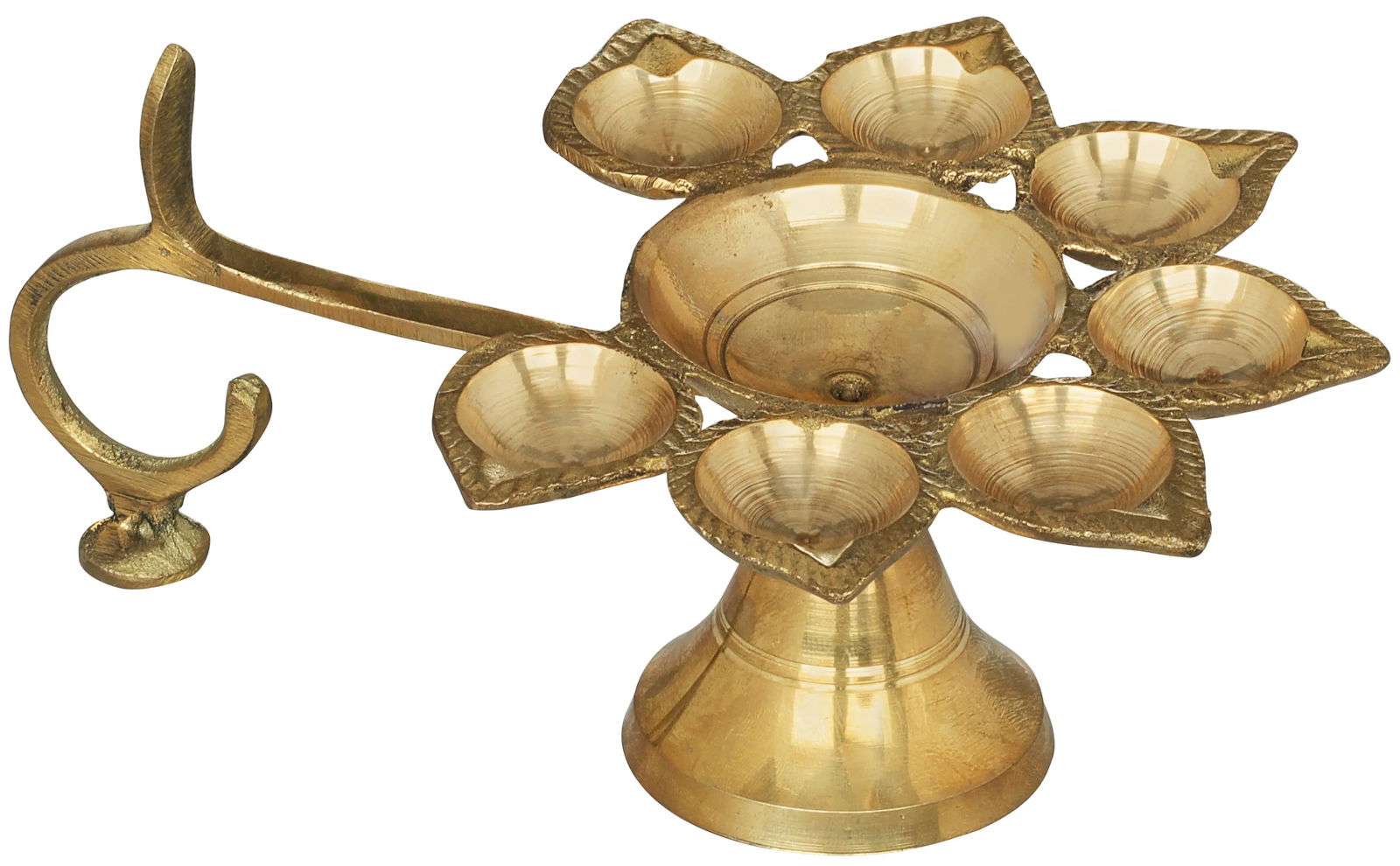 9" Seven Wicks Aarti in Brass | Handmade | Made in India (1 of 2)