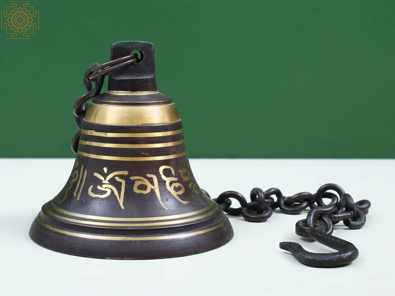 Tibetan Buddhist Ritual Bell with Sacred Mantras (1 of 4)