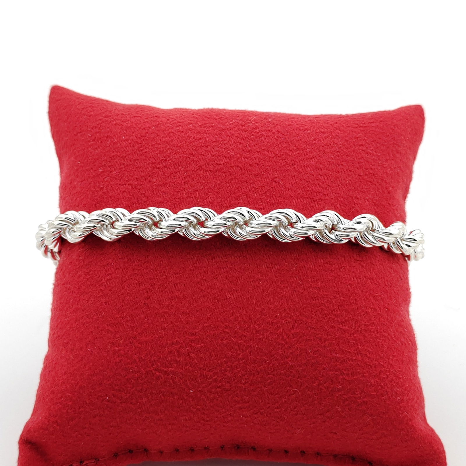 925 Sterling Silver Rope Ladies Bracelet Twisted (1 of 9)