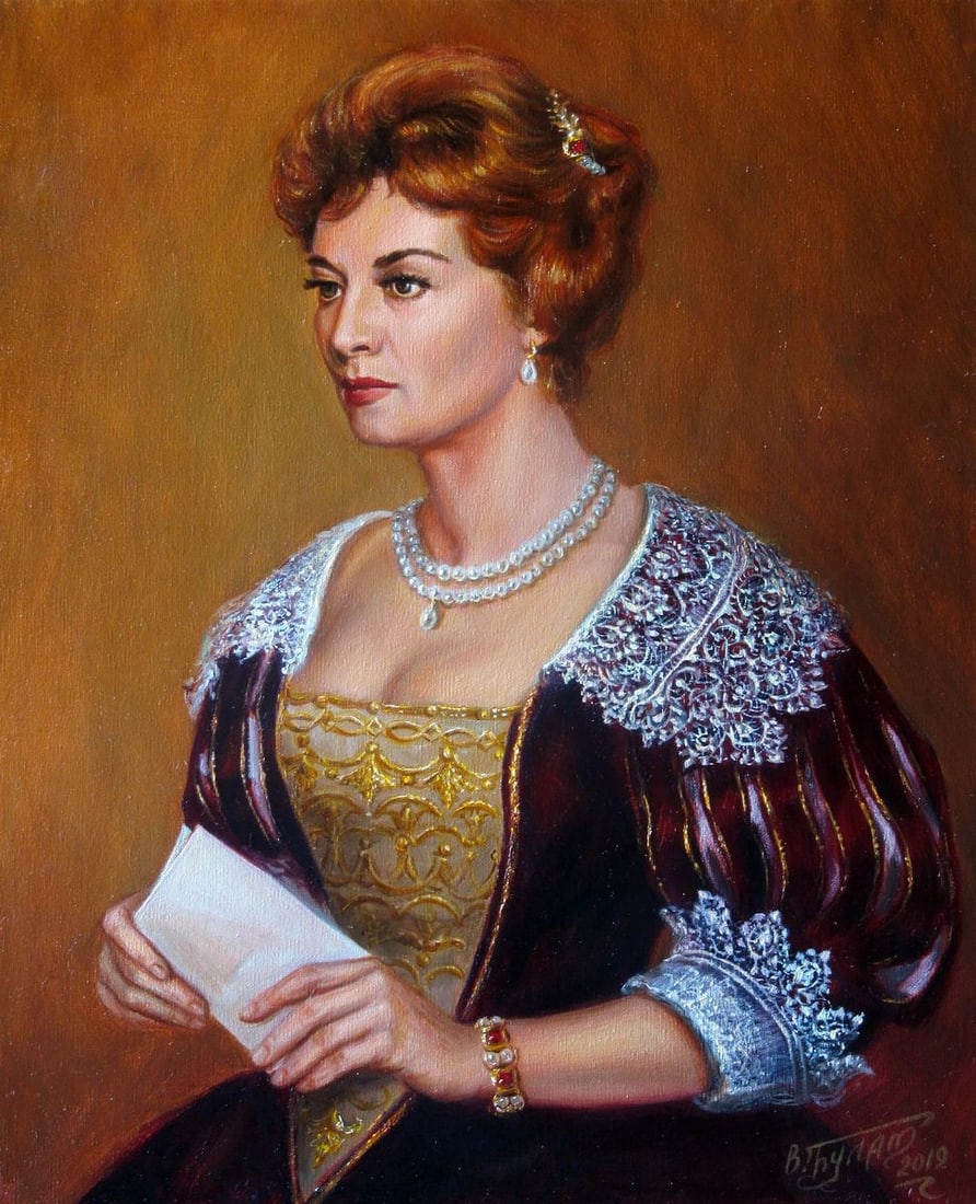 Oil painting Anne of Austria Valeriy Bulat (1 of 7)