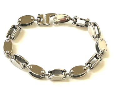 Estate Stainless Steel Biker Chain Bracelet