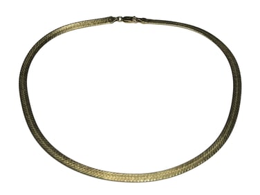 Vintage Sterling Silver Italian Herringbone Chain