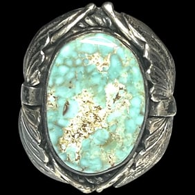 Vintage Navajo Native American Handmade Sterling Ring by Ben Begate