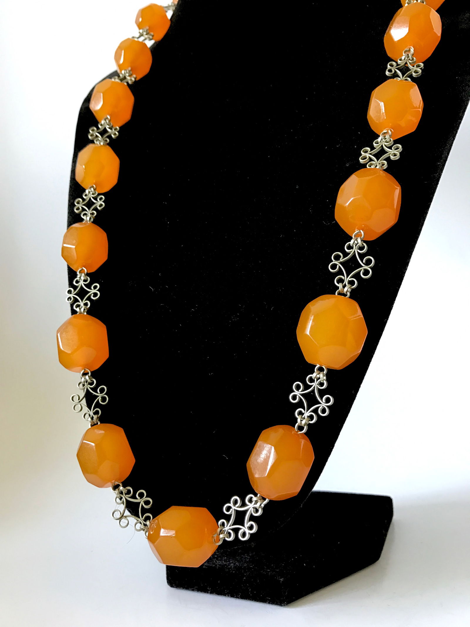 Vintage Baltic amber necklace big beads ø19-22 (1 of 10)