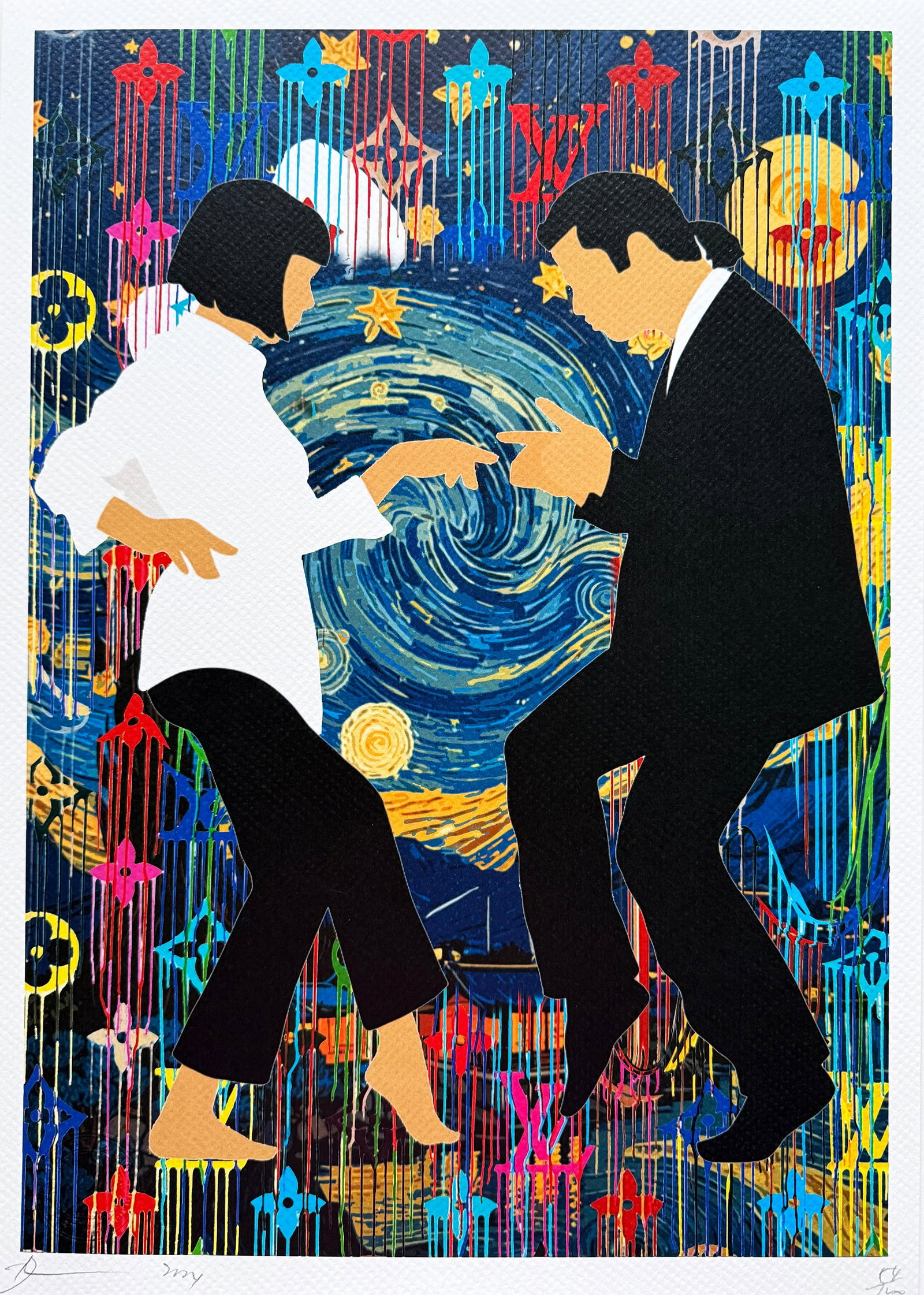 Death NYC Pulp Fiction: Title: Death NYC Pulp Fiction Date/Period: 21st Century Materials: Giclee on Fine art 300 gsm paper Size: 17 3/4 x 12 1/2 inches Artist: Death NYC, limited edition giclee on paper, out of eddition of 