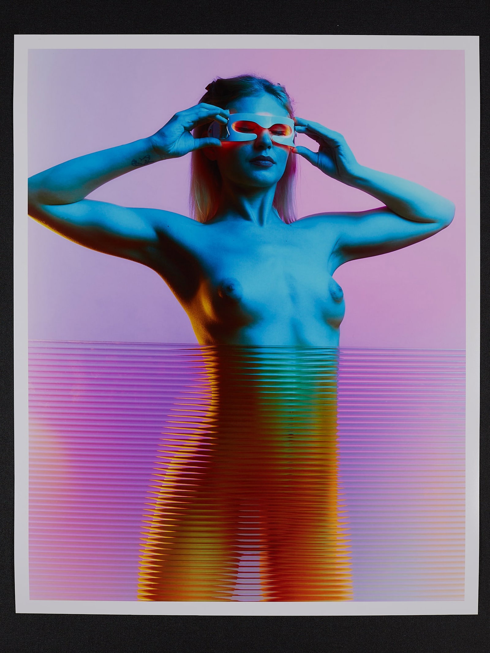 Spiros Politis(1969-): See The Light 1/25: Artist/Title: Spiros Politis(1969-): See The Light 1/25 Description: "See The Light" (2022) This visually playful nude was shot in 2022 at the photographer's studio in London.Image is achieved entirel