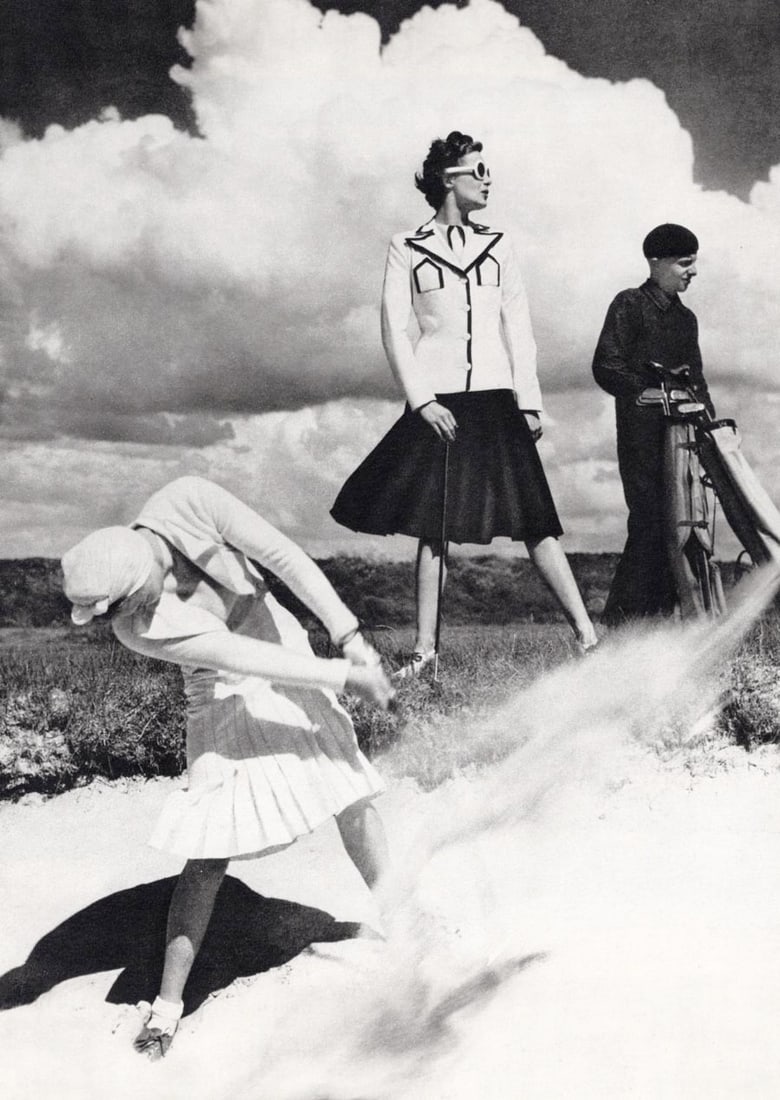 NORMAN PARKINSON - Simpson’s Suits, the Links, Le Touquet, 1934: Artist: NORMAN PARKINSON Print Title: Simpson’s Suits, the Links, Le Touquet, 1934 Medium: Sheet-fed Gravure Printing Date: 1980's Printed in France Image Size approx: 10 X 7 inches Norman Parki