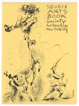 Georges Schreiber original lithograph: Medium: original lithograph. This lithograph was printed in 1950 for the "Improvisations" portfolio, published by the Artists Equity Association of New York on the occasion of the 1950 Spring Fantasia