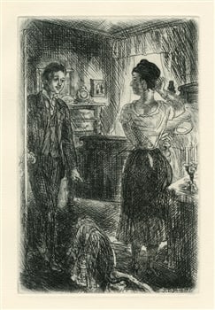 John Sloan original etching | Of Human Bondage (1 of 1)