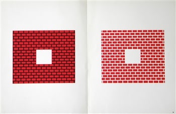 Josef Albers silkscreen | Interaction of Color, 1963: Medium: silkscreen / serigraph. This is one of the silkscreens from the important Josef Albers project "Interaction of Color", published in 1963 by Yale University Press in an edition of 2000. The tot