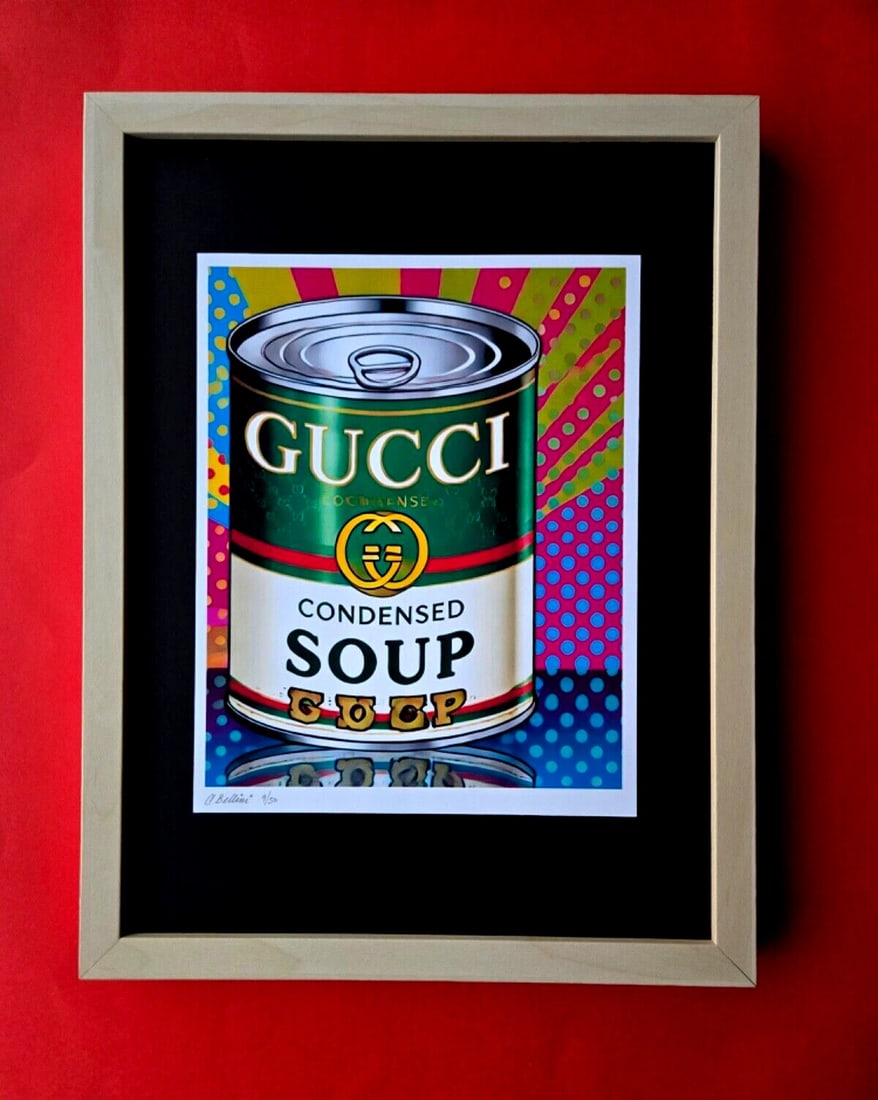 Oliver Gal Coco Chanel Soup Can Pop Art Print Coa