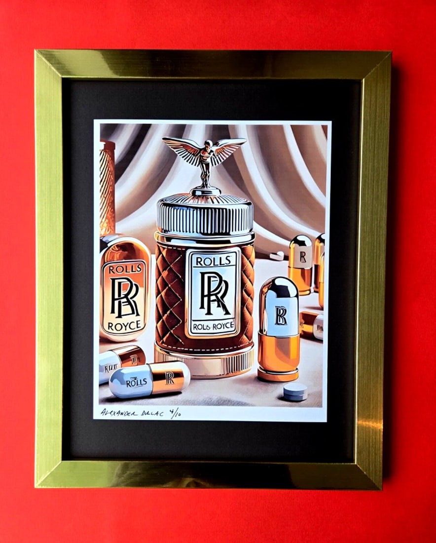 � ALEXANDER DULAC | ROLLS ROYCE LUXURY ADDICTION Hand Signed Ed. of 10 COA (1 of 2)