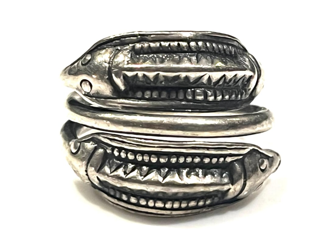 Vintage Silver Viking Ring: Title: Vintage Silver Viking Ring Description: Vintage Silver Viking Ring Hallmarks are hard to read but looks like 835 and some initials Weighs 7.6 grams Measures Approx. US Rins Size 6.5 Date/Period