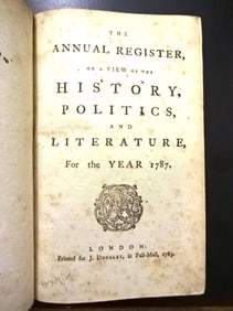 1787 Annual Register US Constitution