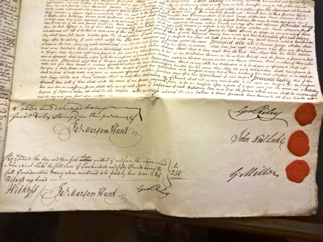1796 English Manuscript Agreement Newspaper Printer (1 of 3)