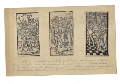 1500 Three Beautiful Renaissance Woodcuts