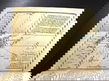 1740 Magazine Plan of Vera Cruz West India Trade