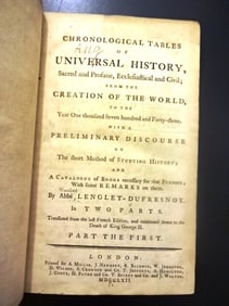 1762 Dufrensoy Chronological Tables