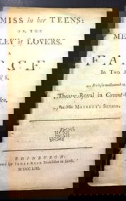 1753 Play Miss in Her Teens David Garrick