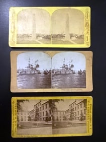 1890 Three Stereoview Cards Spanish American War
