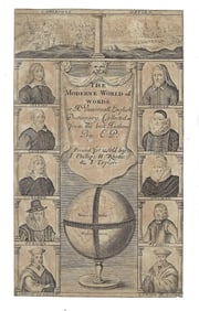 1706 Title Leaf English Moderne World of Words