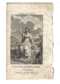 1793 Engraved Frontis Universal Magazine