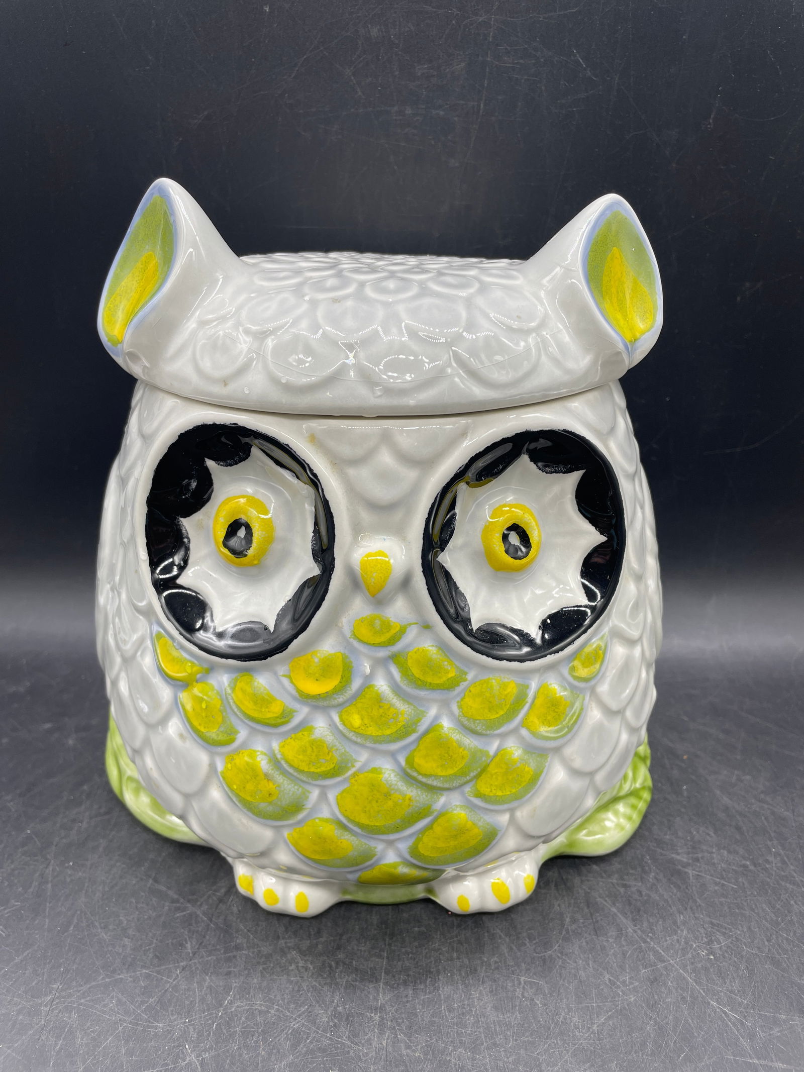 Owl Cookie Jar Made In Italy