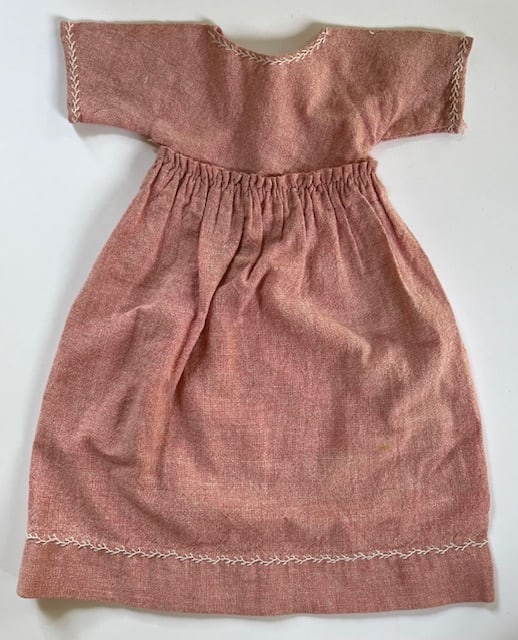 Ca. Late 19th Century Hand Sewn Folk Art Doll Dress (1 of 5)